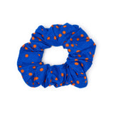 Game Day Alternating Stripe Scarf + Scrunchie Blue + Orange 21x21 Scarf