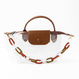 Game Day Beaded Bag Chain Burnt Orange Key Ring + Bag Charm
