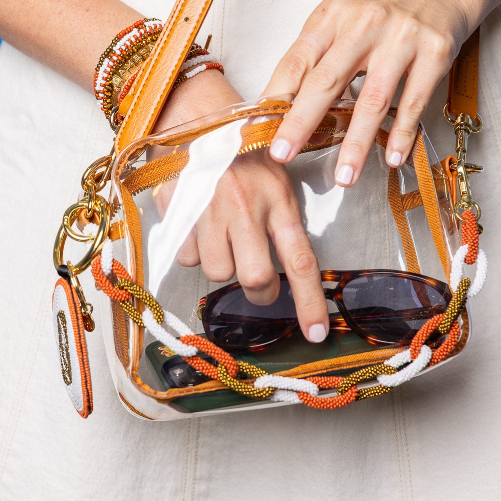 Game Day Beaded Bag Chain Burnt Orange – INK+ALLOY LLC