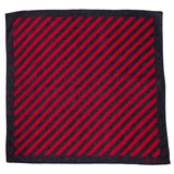 Game Day Diagonal Stripe Scarf + Scrunchie Red + Black 21x21 Scarf