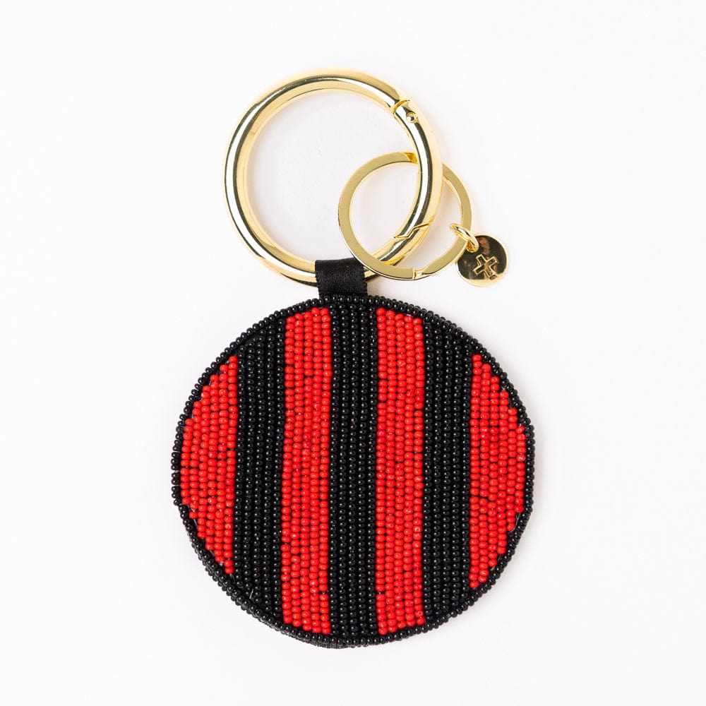 Sparkling Baseball & Football Keychain - Rhinestone Sport Ball Keyring For Backpacks, Purses, Gifts - View #4