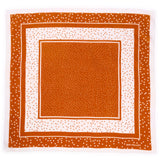 Game Day Polka Dot Scarf + Scrunchie Burnt Orange + White 21x21 Scarf
