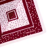 Game Day Polka Dot Scarf + Scrunchie Maroon + White 21x21 Scarf
