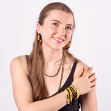 Game Day Sage 10 Strand + Gabby Stack Black, Yellow, + White Stack