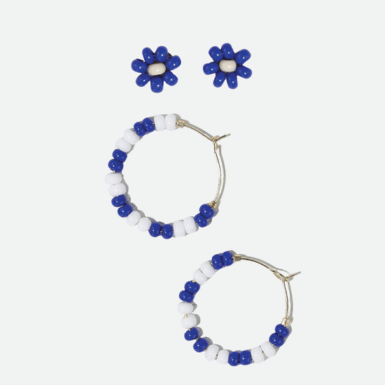 Gameday earring set blue