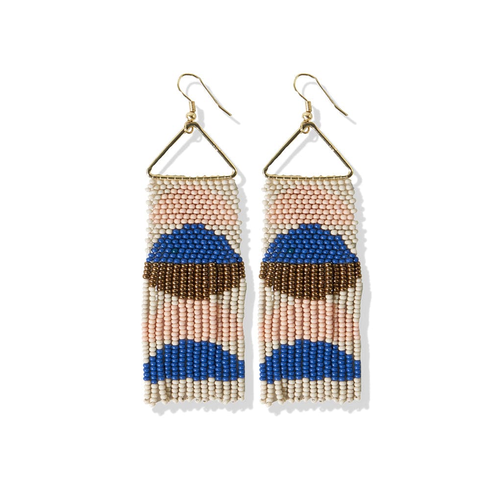 Multi Mondrian Beaded Fringe Earrings – Handzy Shop + Studio