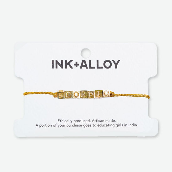 Goldie Zodiac Sign Friendship Bracelet Bracelet