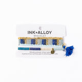 Grace & Alex Bracelet Stack Lapis And Light Blue Stacks