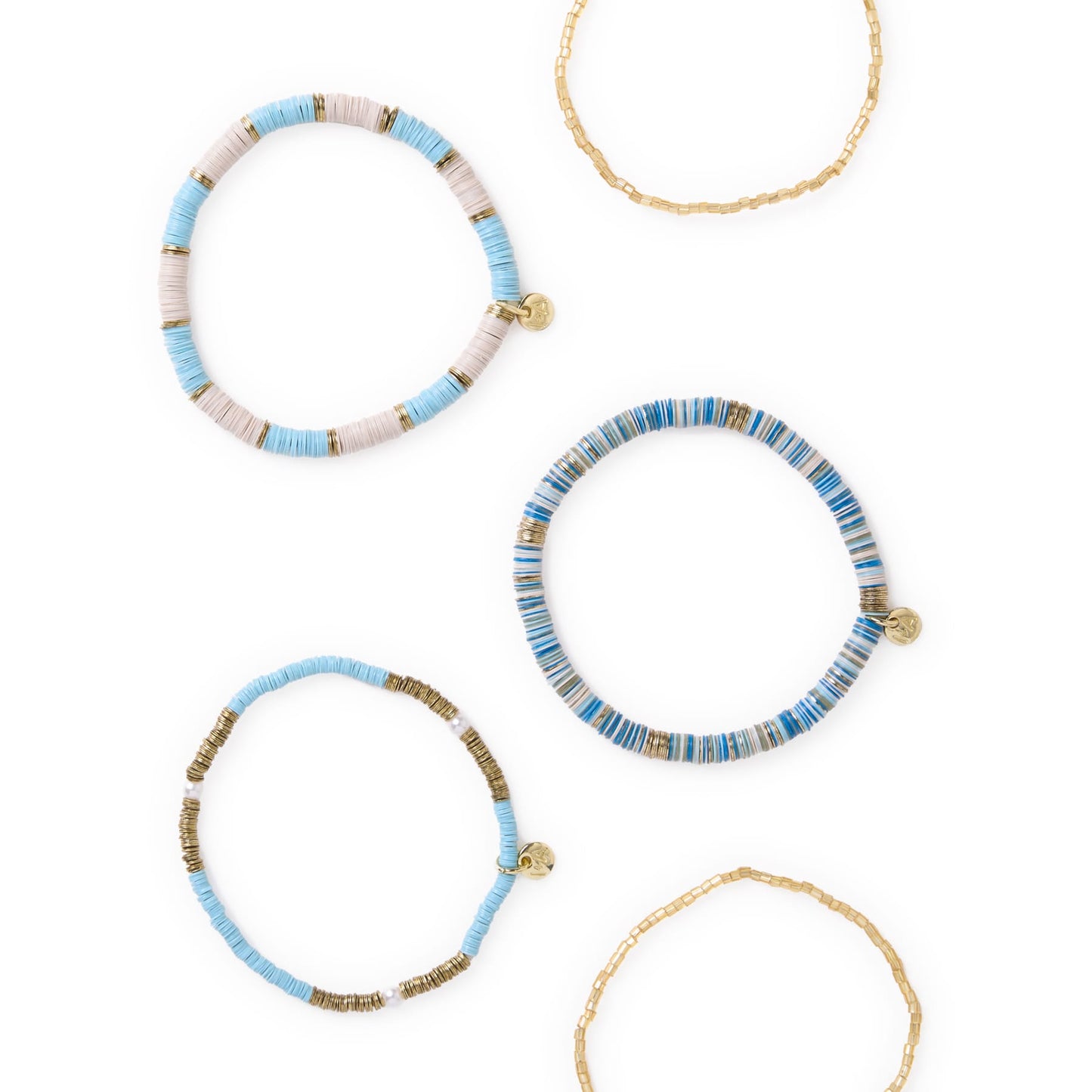 Grace Bracelet Stack of 5 - Blues Bracelet