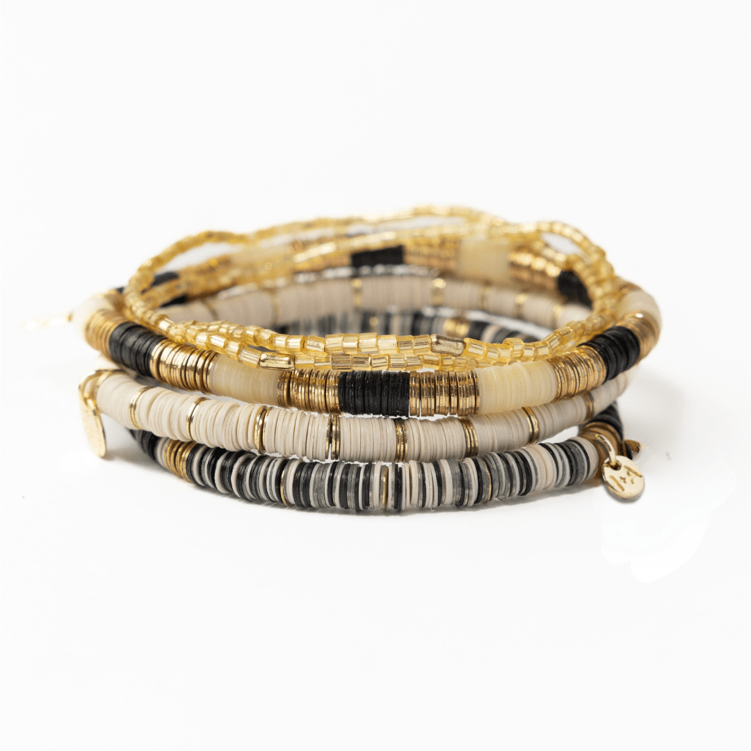 Grace Bracelet Stack of 5 - Neutral Stack