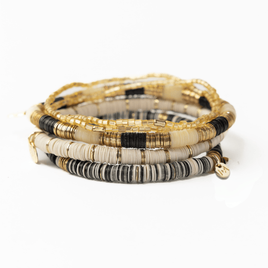 Grace Bracelet Stack of 5 - Neutral Stack