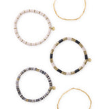 Grace Bracelet Stack of 5 - Neutral Bracelet