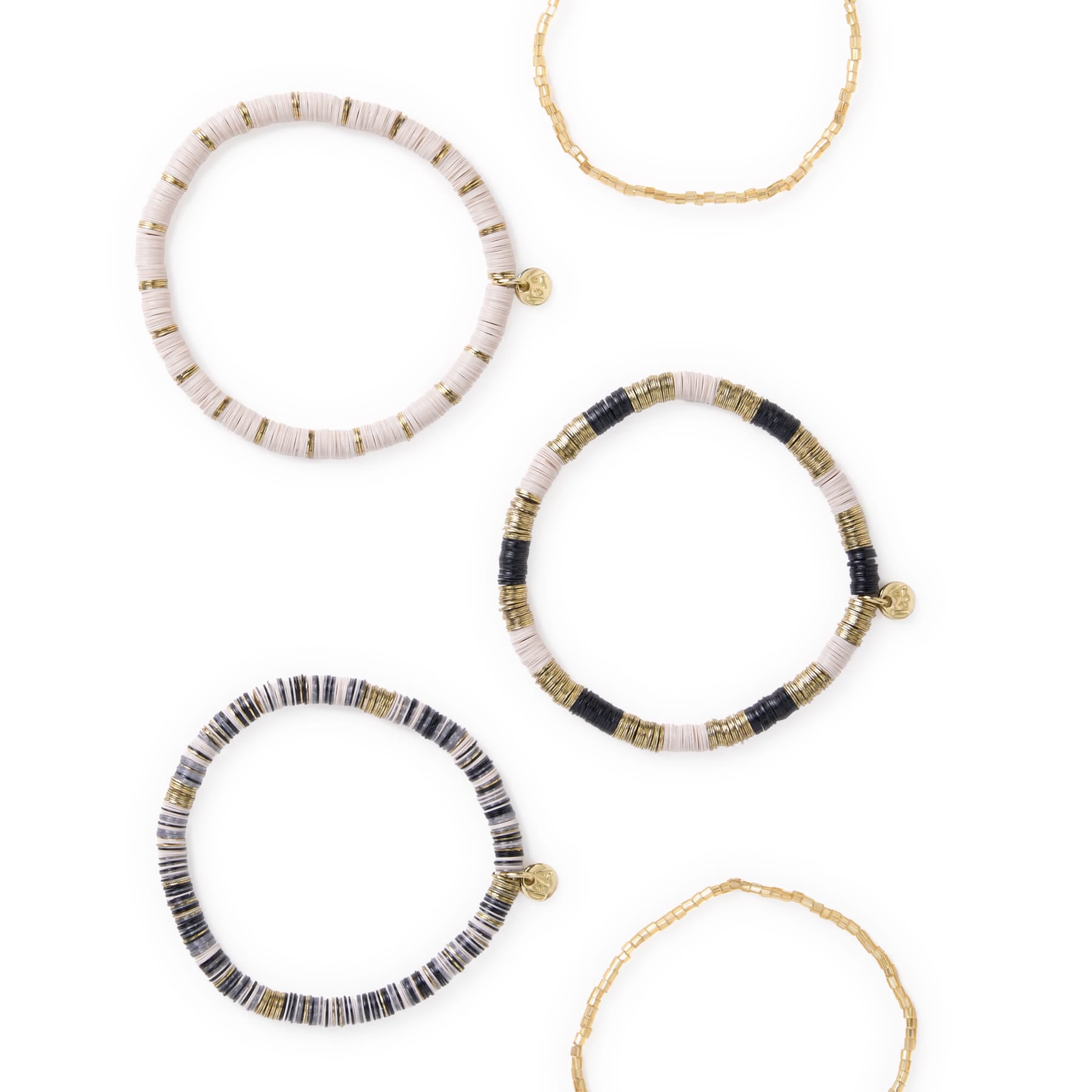 Grace Bracelet Stack of 5 - Neutral Bracelet