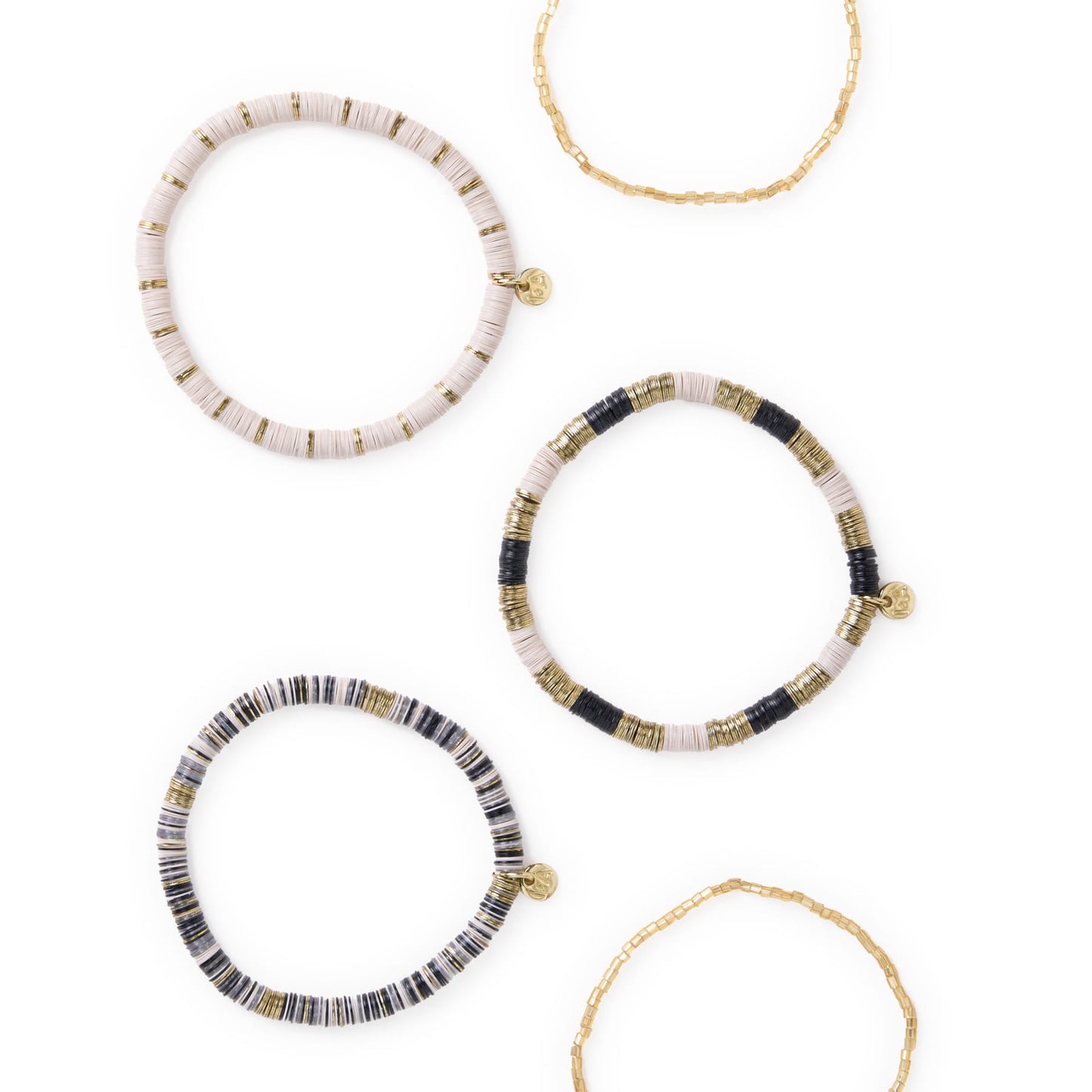 Grace Bracelet Stack of 5 - Neutral Bracelet