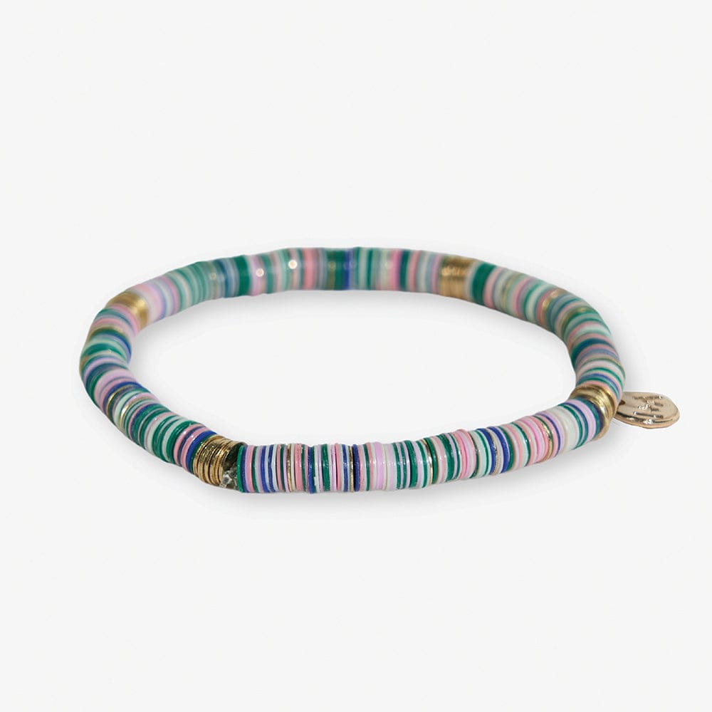 Grace Multi Mix Sequin Stretch Bracelet Kelly Green