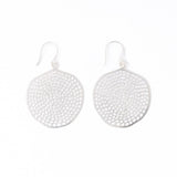 Gretchen Large Circle With Holes Earrings Silver