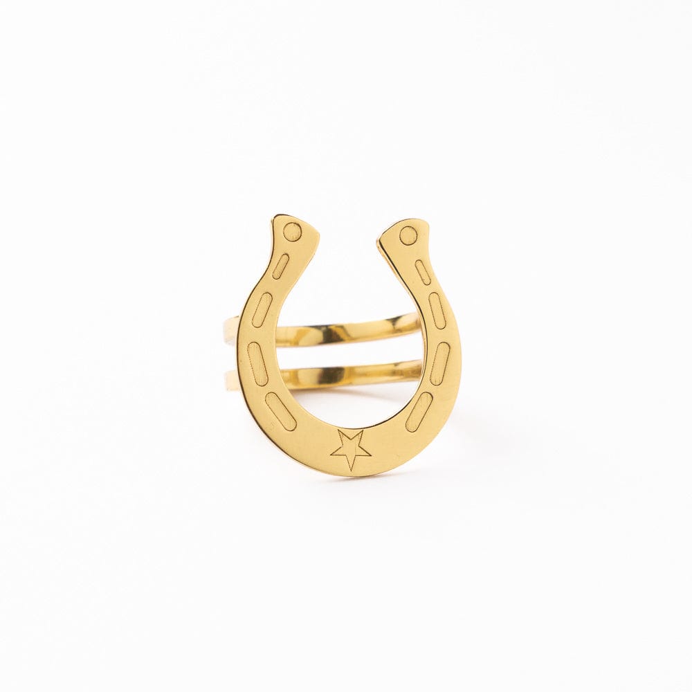 Harper Horseshoe Bandana Ring Brass Bandana Ring