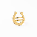 Harper Horseshoe Bandana Ring Brass Bandana Ring