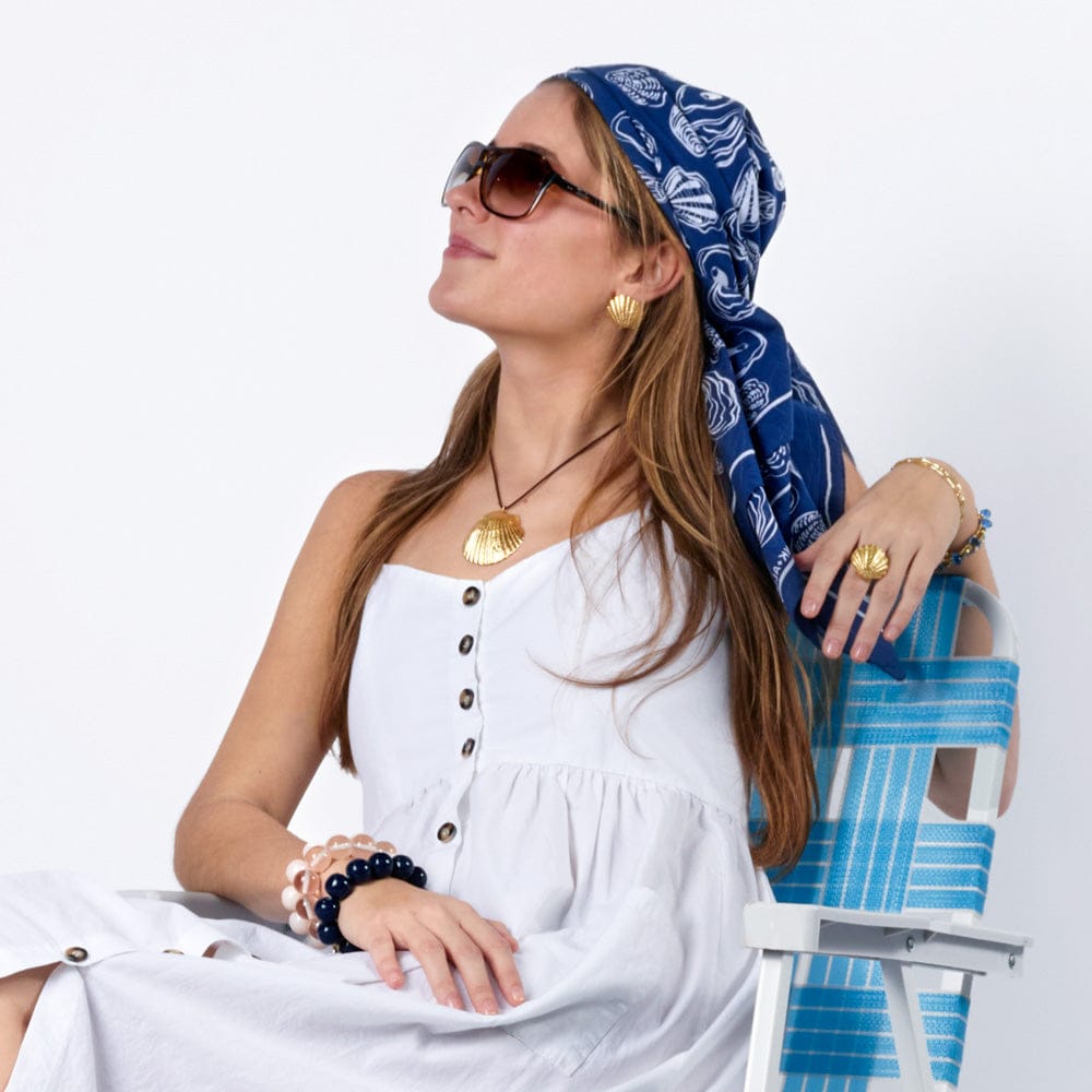 Harper Shell Bandana Ring Brass Bandana Ring