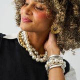 Iris Large Bead Necklace Pearls Necklace