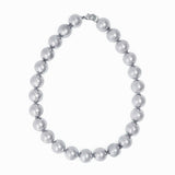 Iris Large Bead Necklace Silver Necklace