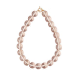Iris Large Resin Bead Necklace Clear Necklace