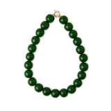 Iris Large Resin Bead Necklace Green Necklace