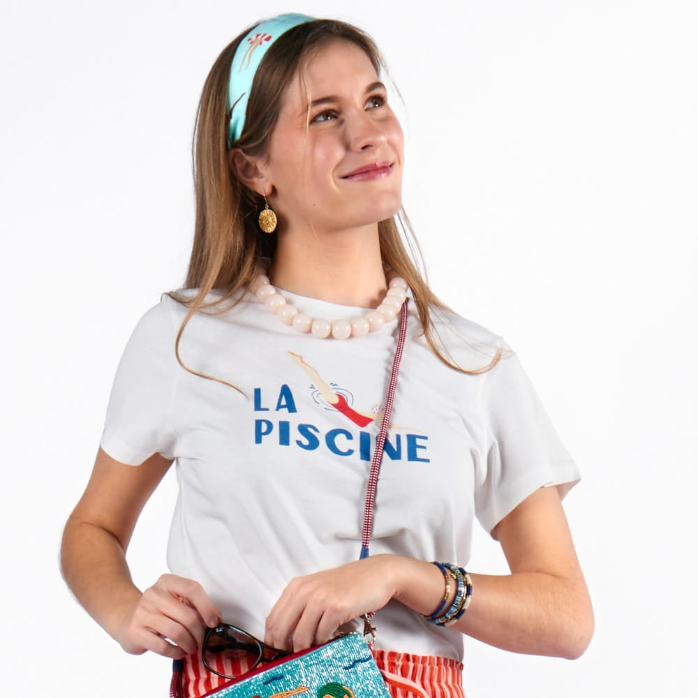 Iris Large Resin Bead Necklace Milky White Necklace