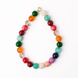 Iris Large Resin Bead Necklace Multi Single Strand