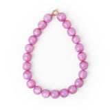 Iris Large Resin Bead Necklace Purple Necklace