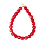 Iris Large Resin Bead Necklace Red Necklace