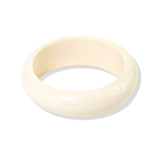 Ivory Simple Resin Bangle Bracelet