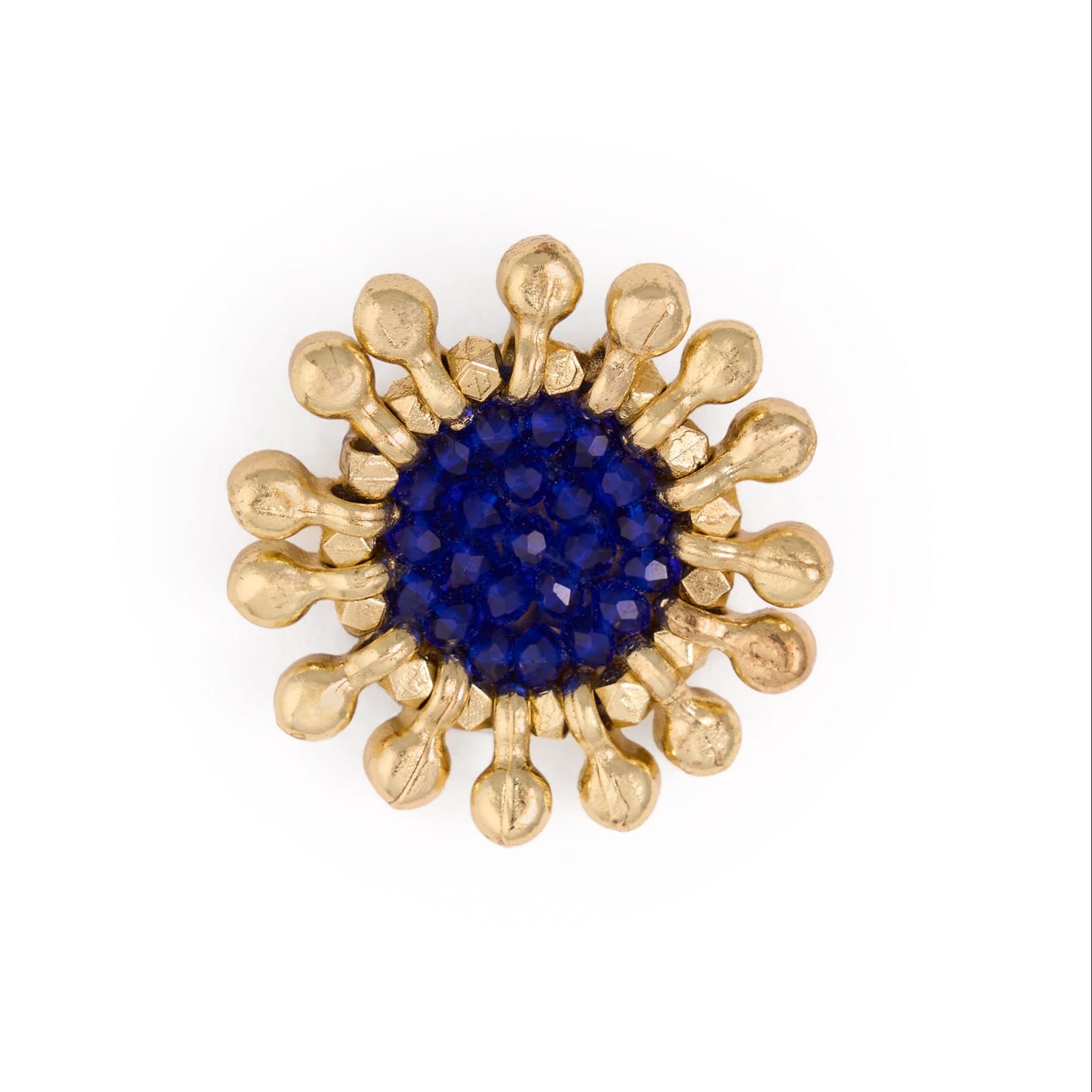 Johannah Crystal Brooch Cobalt Brooch