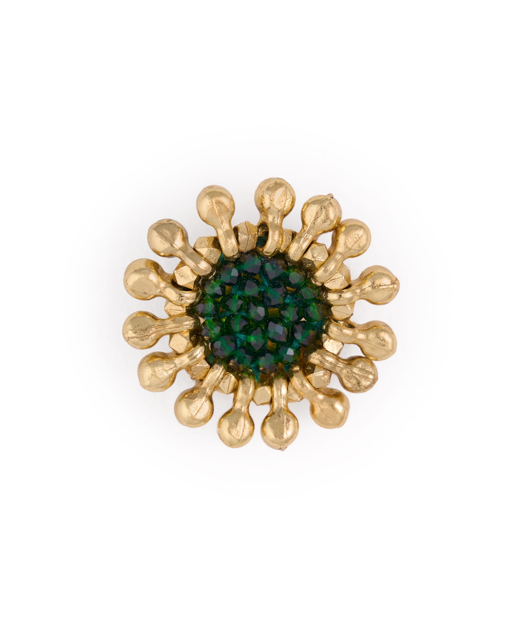 Johannah Crystal Brooch Emerald Brooch