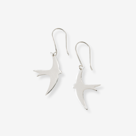 Juliet Bird Earrings Silver