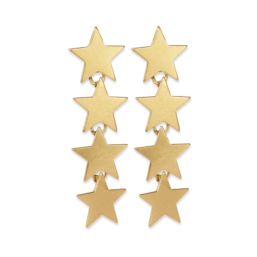Juliet Falling Stars Earrings Brass Earrings