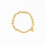 Kate Faceted Brass Beads Stretch Bracelet Stretch