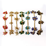 Kate Glass Cluster Beads Stretch Bracelet Royal Blue Stretch