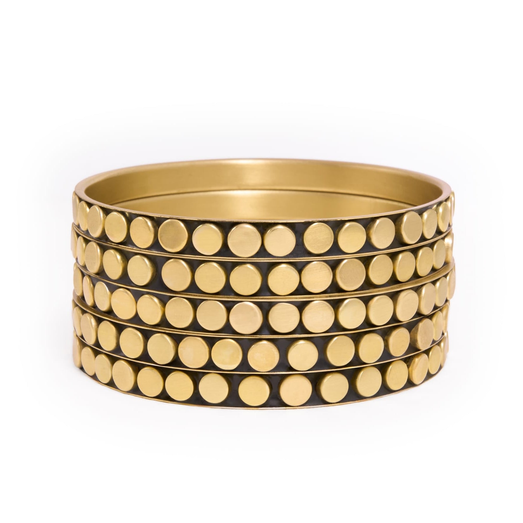 Katherine Bangle Set of 5 Brass Bracelet
