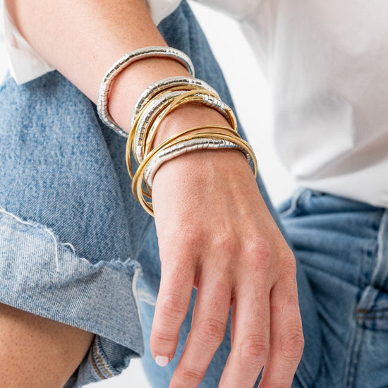 Katherine Rounded Bangles Brass Bangle