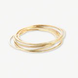 Katherine Rounded Bangles Brass Bracelet