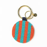 Kelsey Bananas Seed Bead Bag Accessory Key Ring Turquoise Key Ring + Bag Charm