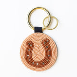 Kelsey Boot Seed Bead Bag Accessory Key Ring Navy Key Ring + Bag Charm