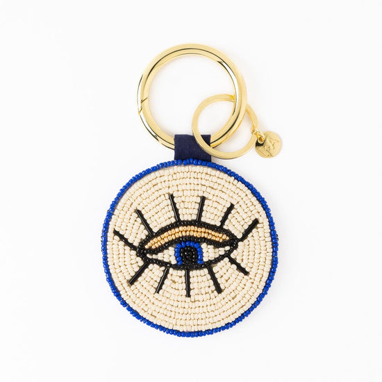 Keychain Charms Evil Eye Keychain Protection Charm - Lucky Heart Key Ring For Bag & Purse Protection Charm Keyring