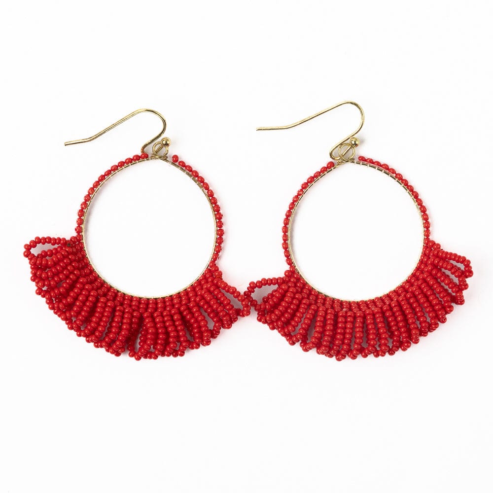 Boho Fringe | Earrings | Seed Bead | Handwoven Earrings