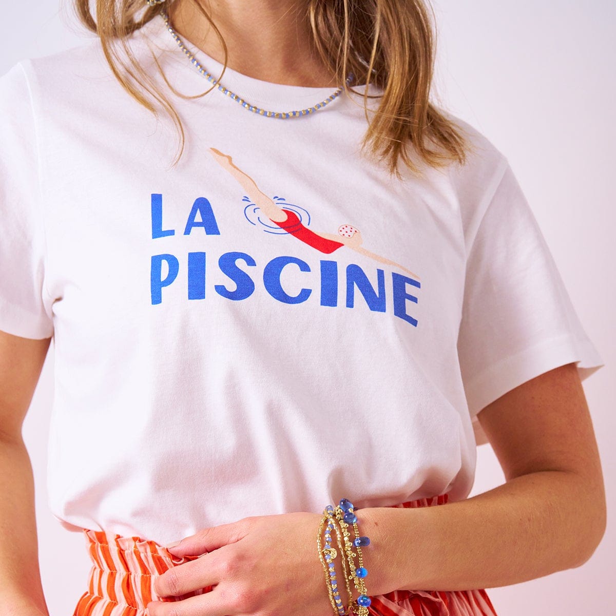 Kiki Tee La Piscine In Natural XL Tshirt