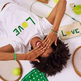 Kiki Tee Love Tennis In Natural XL Tshirt