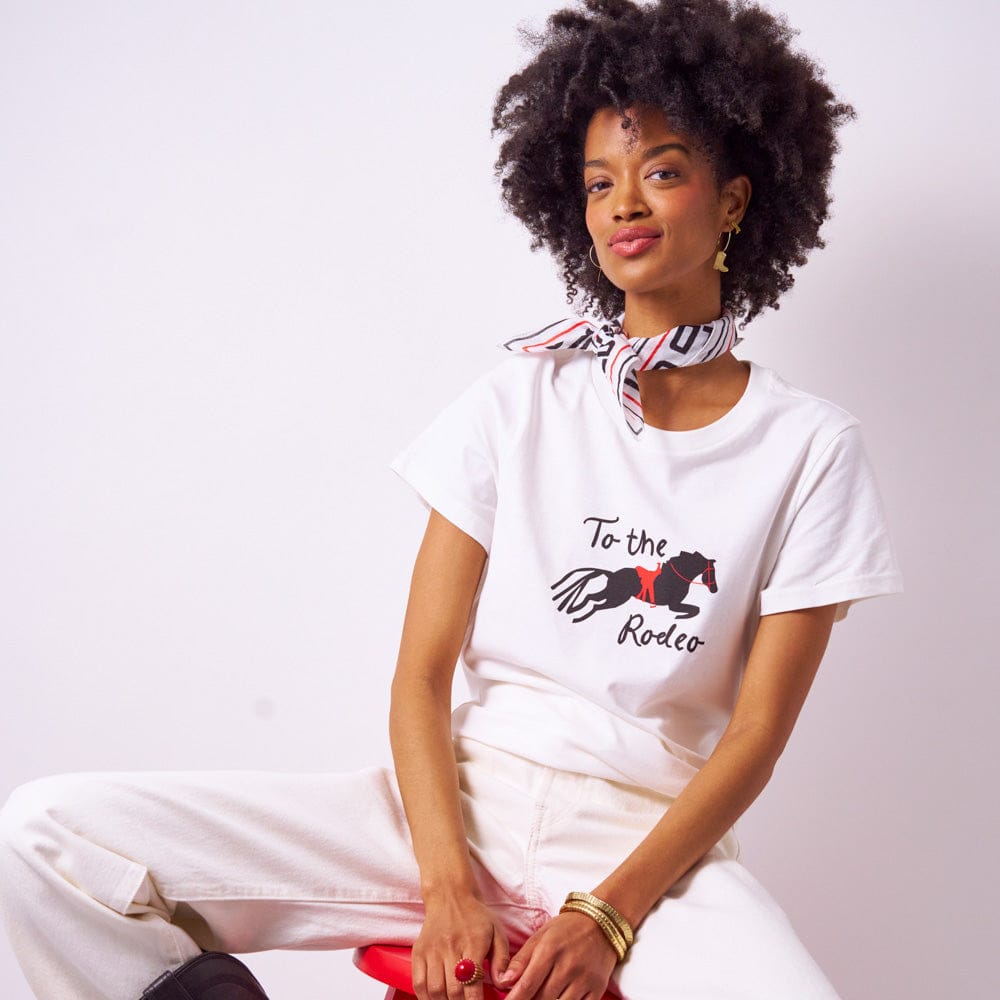 Kiki Tee To The Rodeo In Natural XL Tshirt