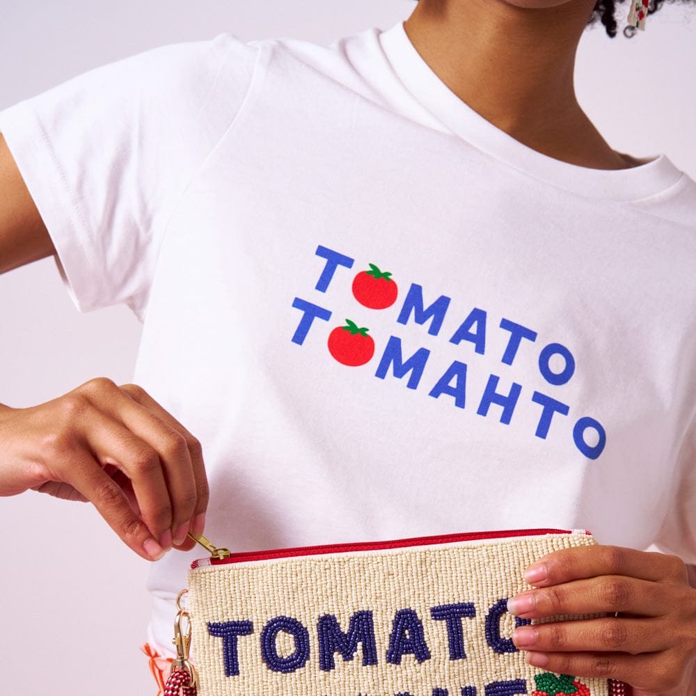 Kiki Tee Tomato Tomahto In Natural Large Tshirt