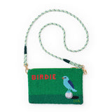 Leila Golf Seed Bead Clutch With Strap Bag